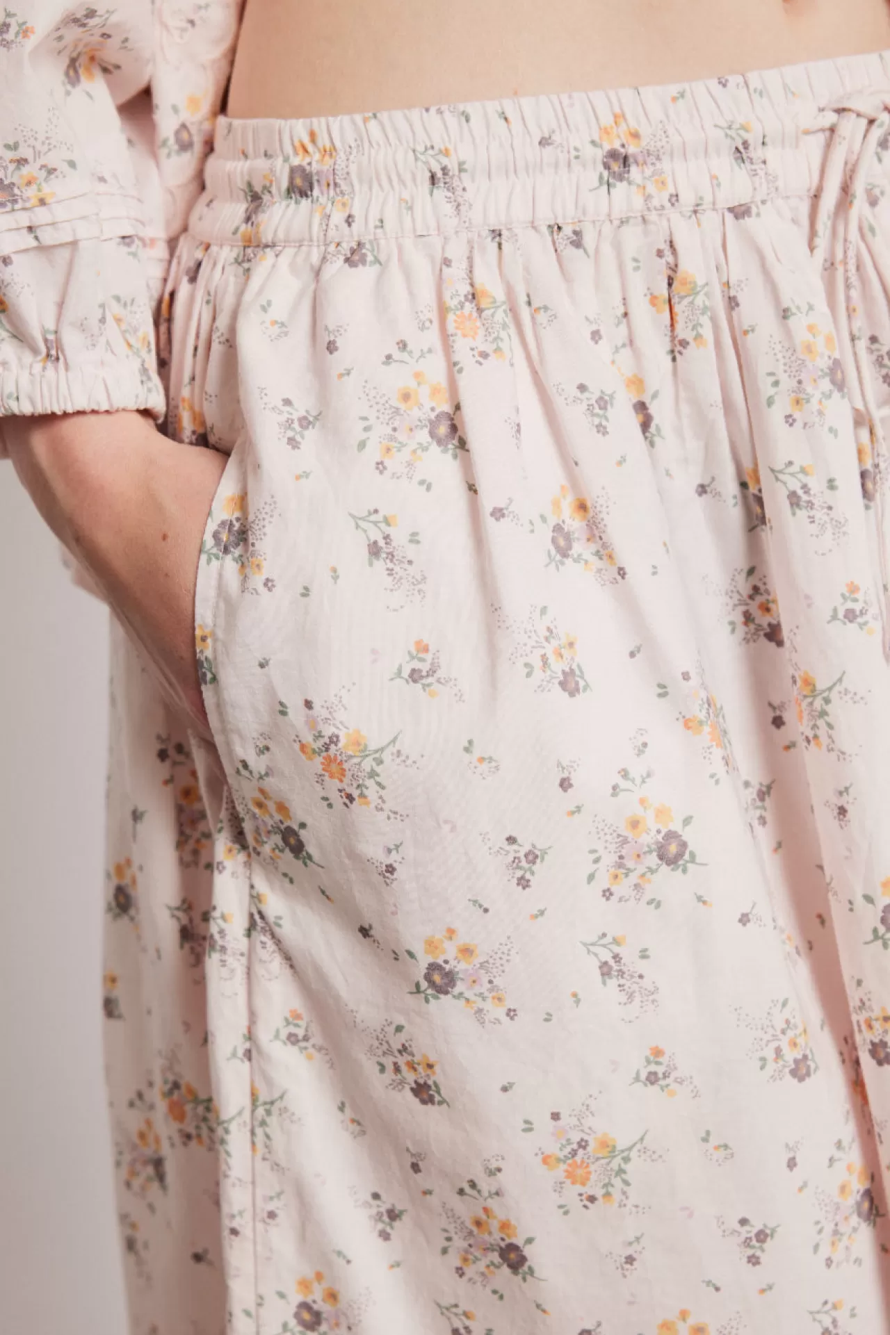 Discount Damson Madder gretchen skirt - vintage ditsy pink